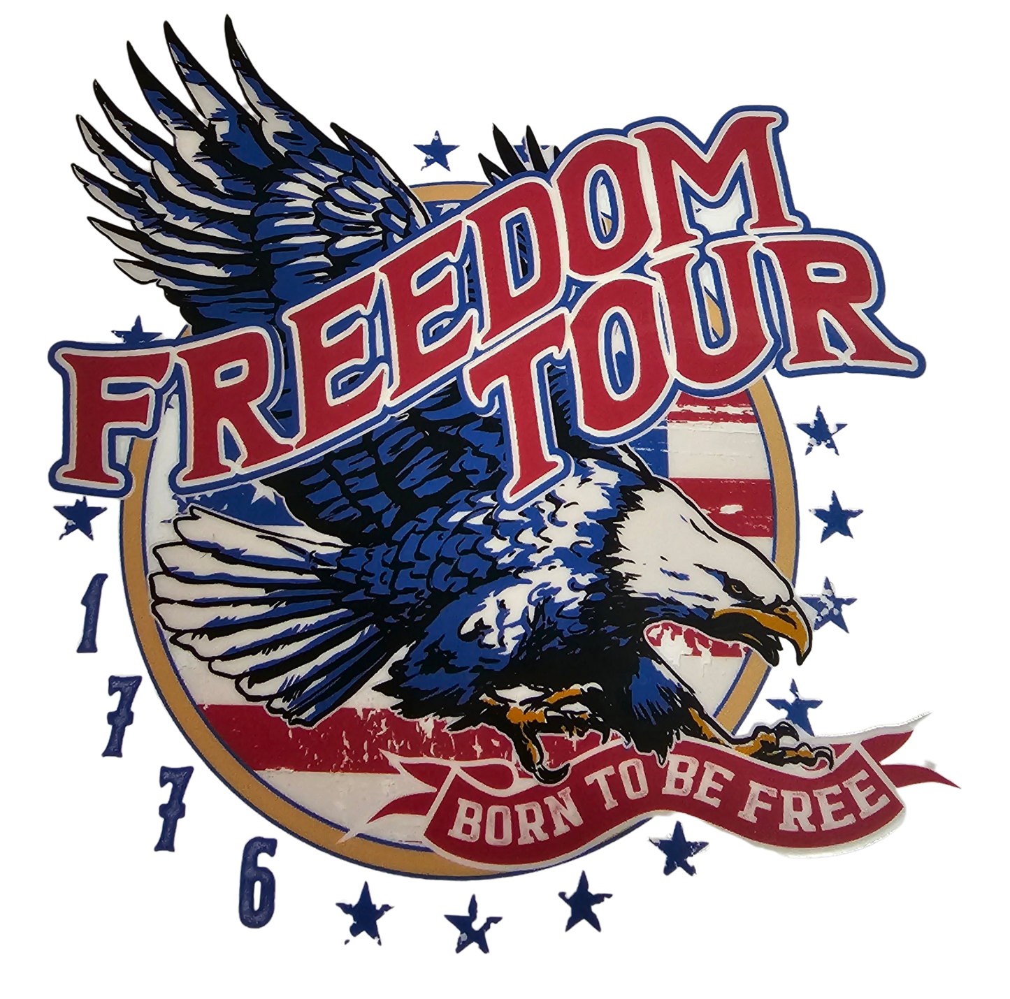 "Freedom Tour Eagle USA" UV Transfers
