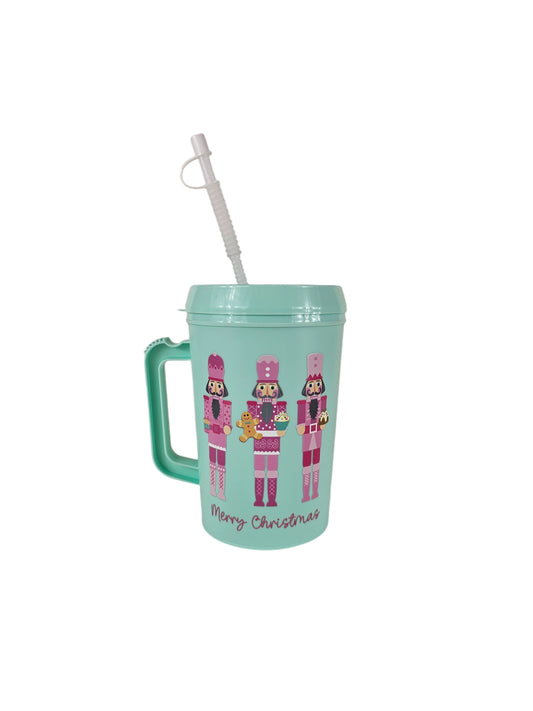 Pink Nutcrackers Mega Trucker Mug 34oz