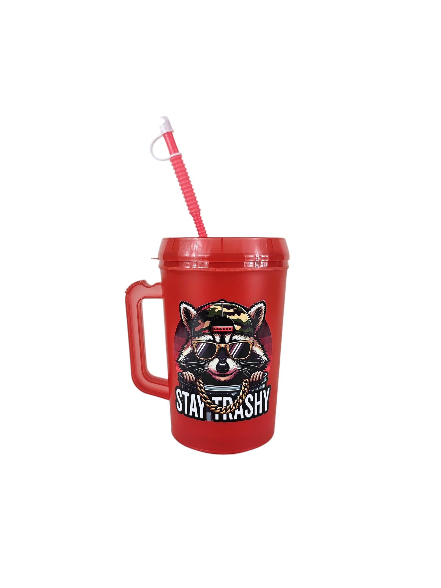 Stay Trashy Raccoon Mega Trucker Mug 34oz