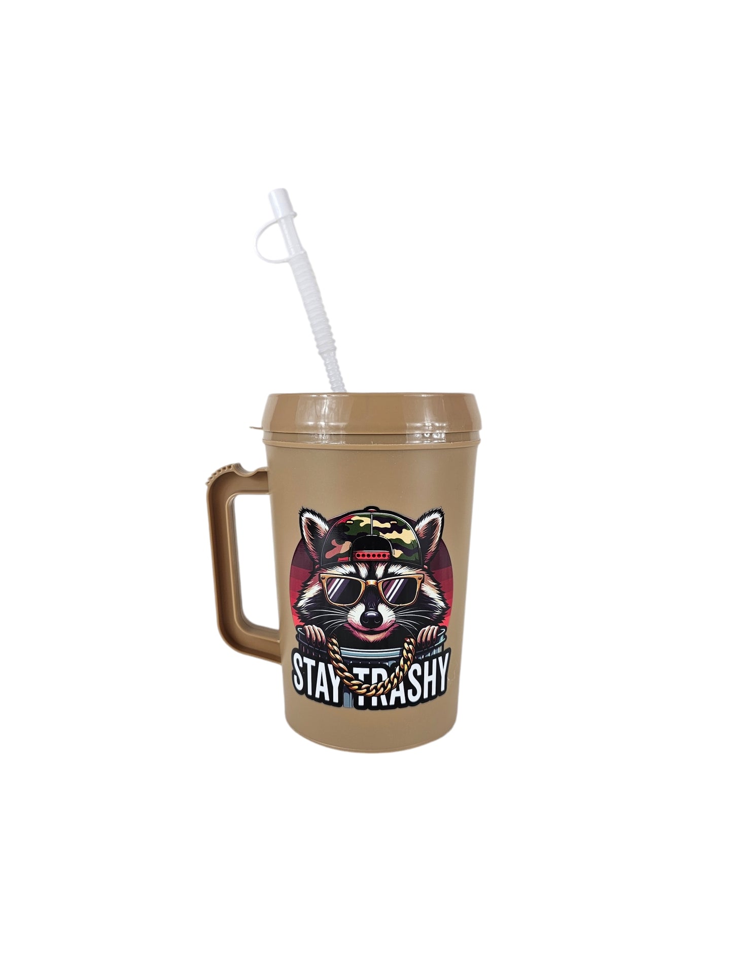 Stay Trashy Raccoon Mega Trucker Mug 34oz