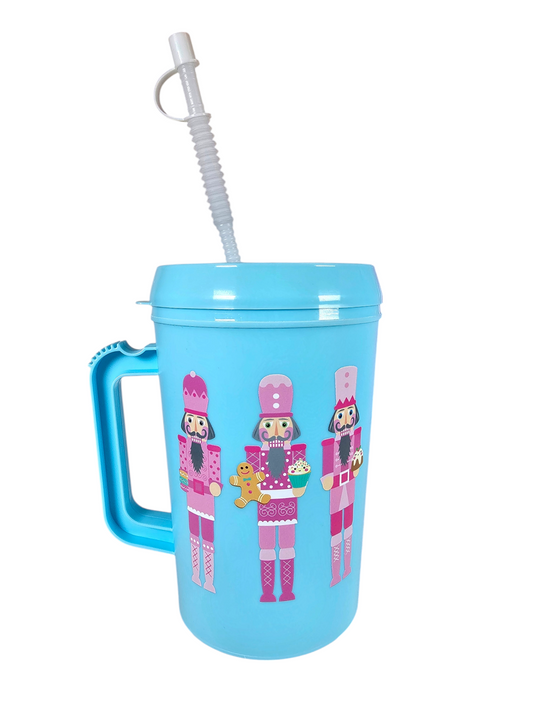 Pink Nutcrackers Mega Trucker Mug 34oz