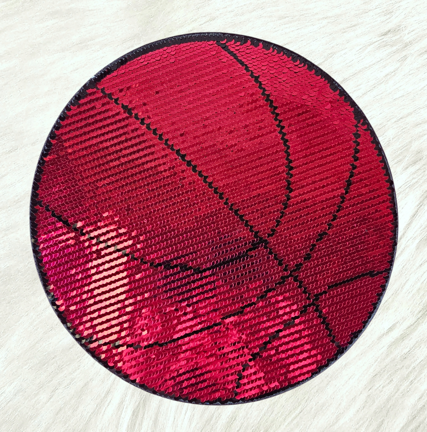 Flip Basketball Pink To Gold Sequin Interactive Iron On Patch