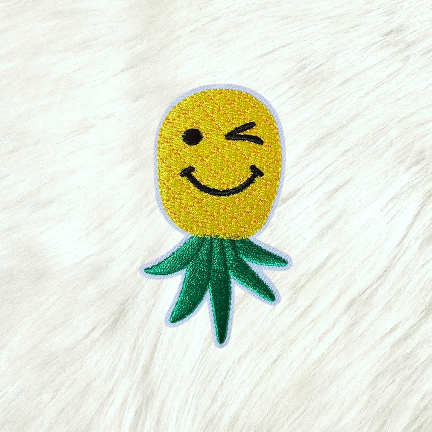 Upside-Down Pineapple Wink Swinger The Villages Embroidery Iron On Patch