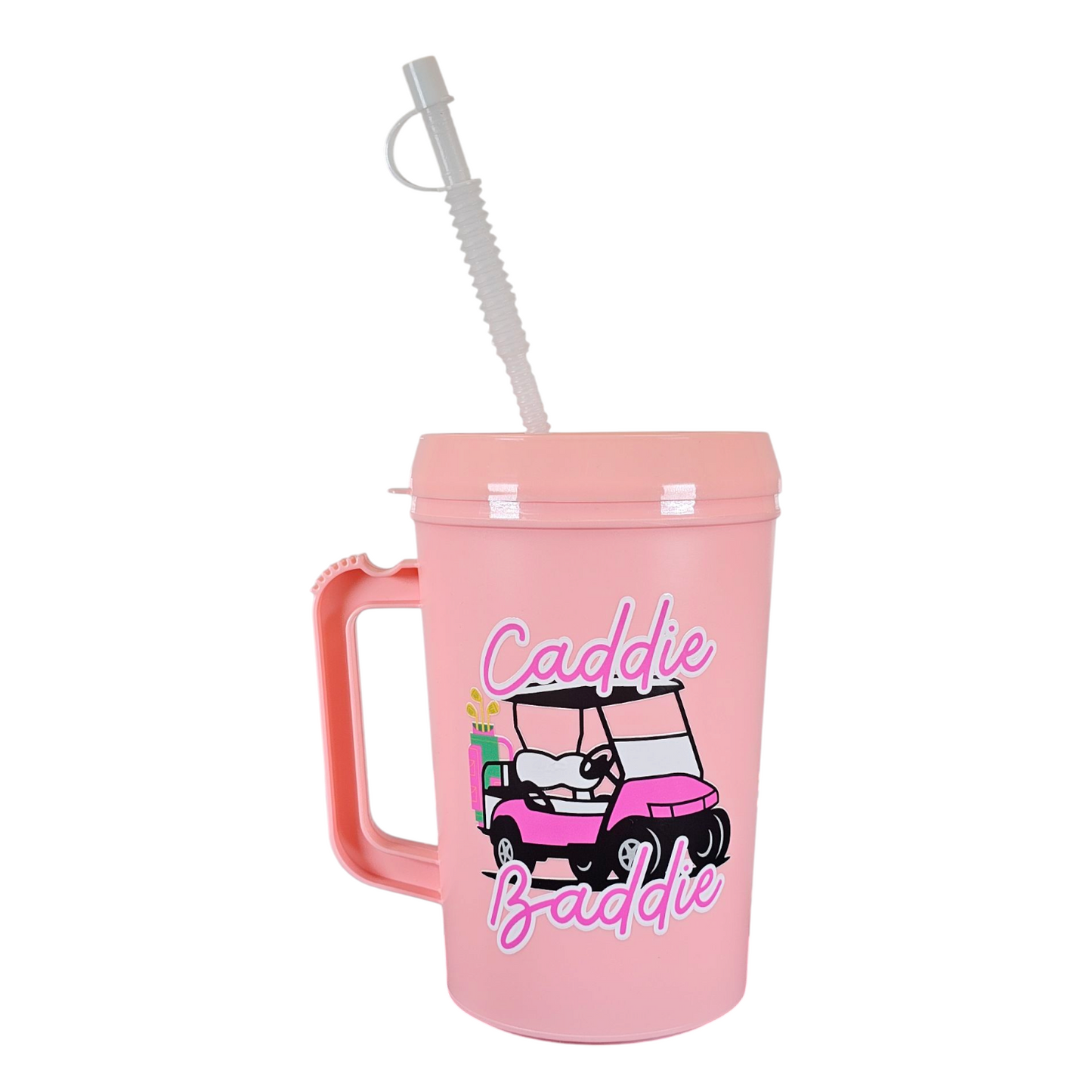 Caddie Baddie Golf Cart Mega Trucker Mug 34oz