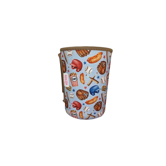 Baseball Ballpark Snacks Blue Mega Mug Drink Sleeve