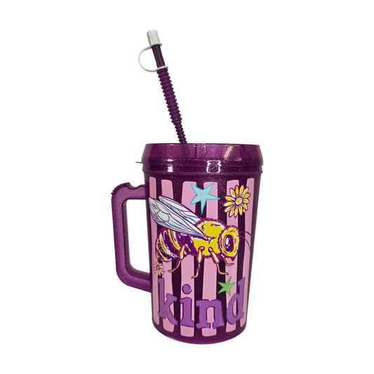 Bee Kind Bumble Bee Striped HIP SIPS Mega Mug 34oz