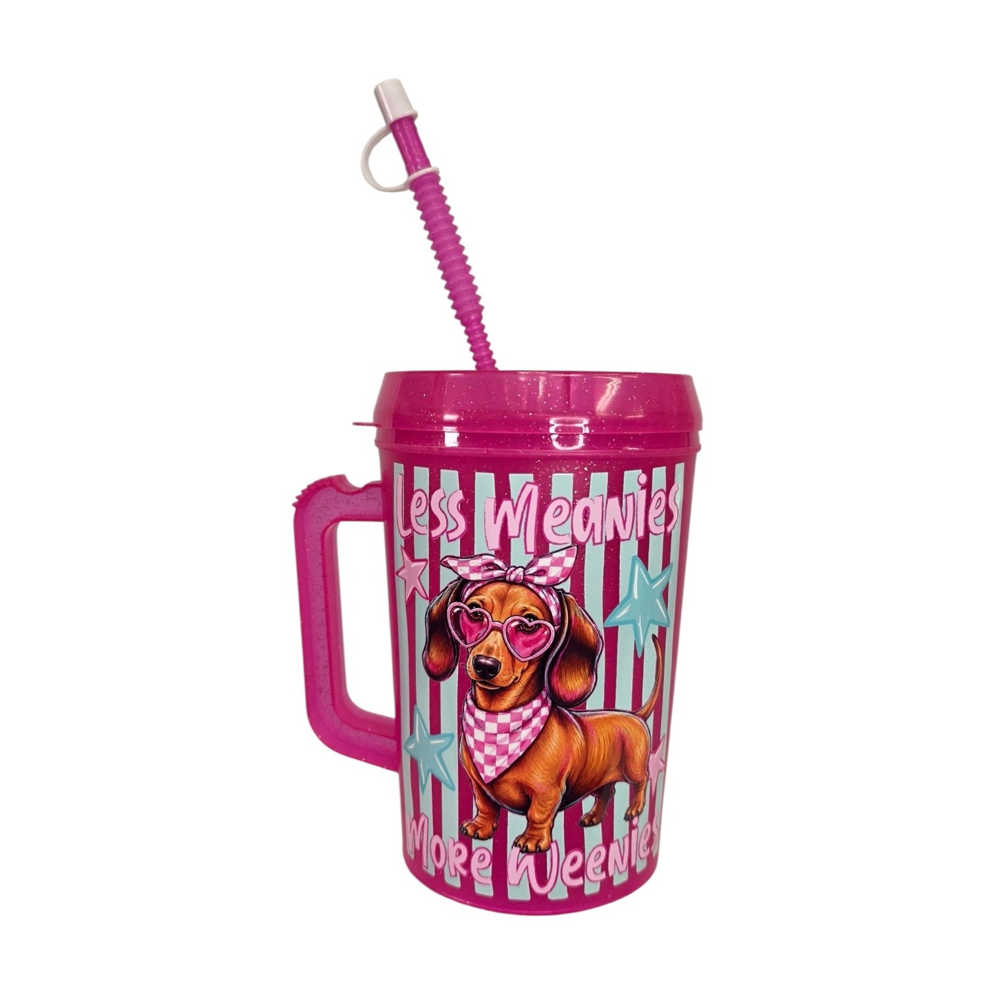 Less Meanies More Weenies Dachshund Striped HIP SIPS Mega Mug 34oz