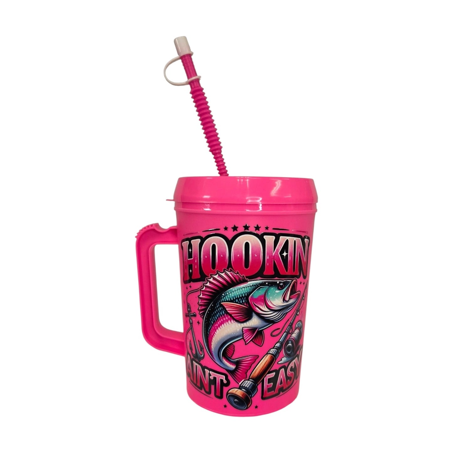 Hookin' Ain't Easy HIP SIPS Mega Mug 34oz