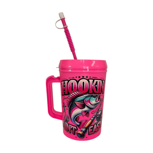 Hookin' Ain't Easy HIP SIPS Mega Mug 34oz