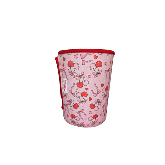 Coquette Cherries Pink Mega Mug Drink Sleeve