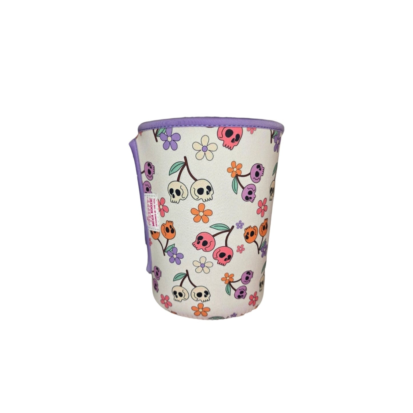 Halloween Spooky Skull Cherries Mega Mug Drink Sleeve