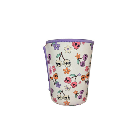 Halloween Spooky Skull Cherries Mega Mug Drink Sleeve