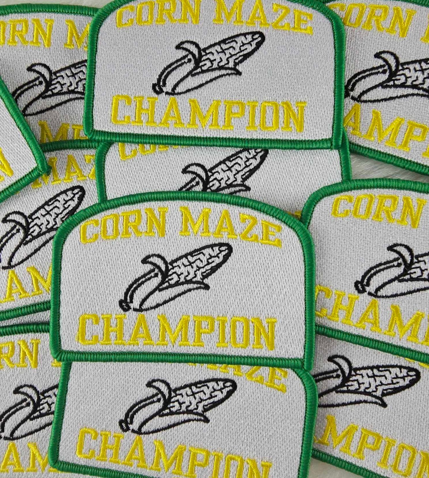 Corn Maze Champion Embroidery Iron On Patch