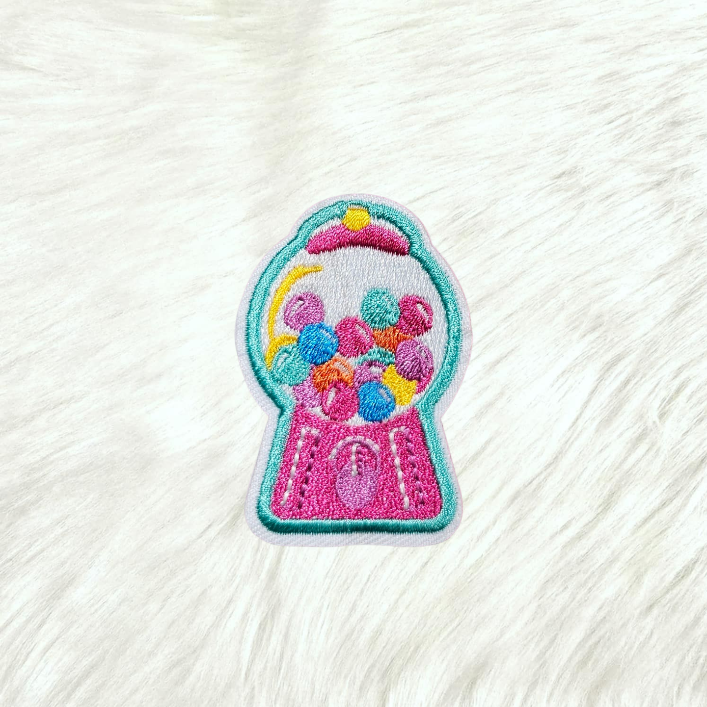 Gumball Machine Embroidery Iron On Patch