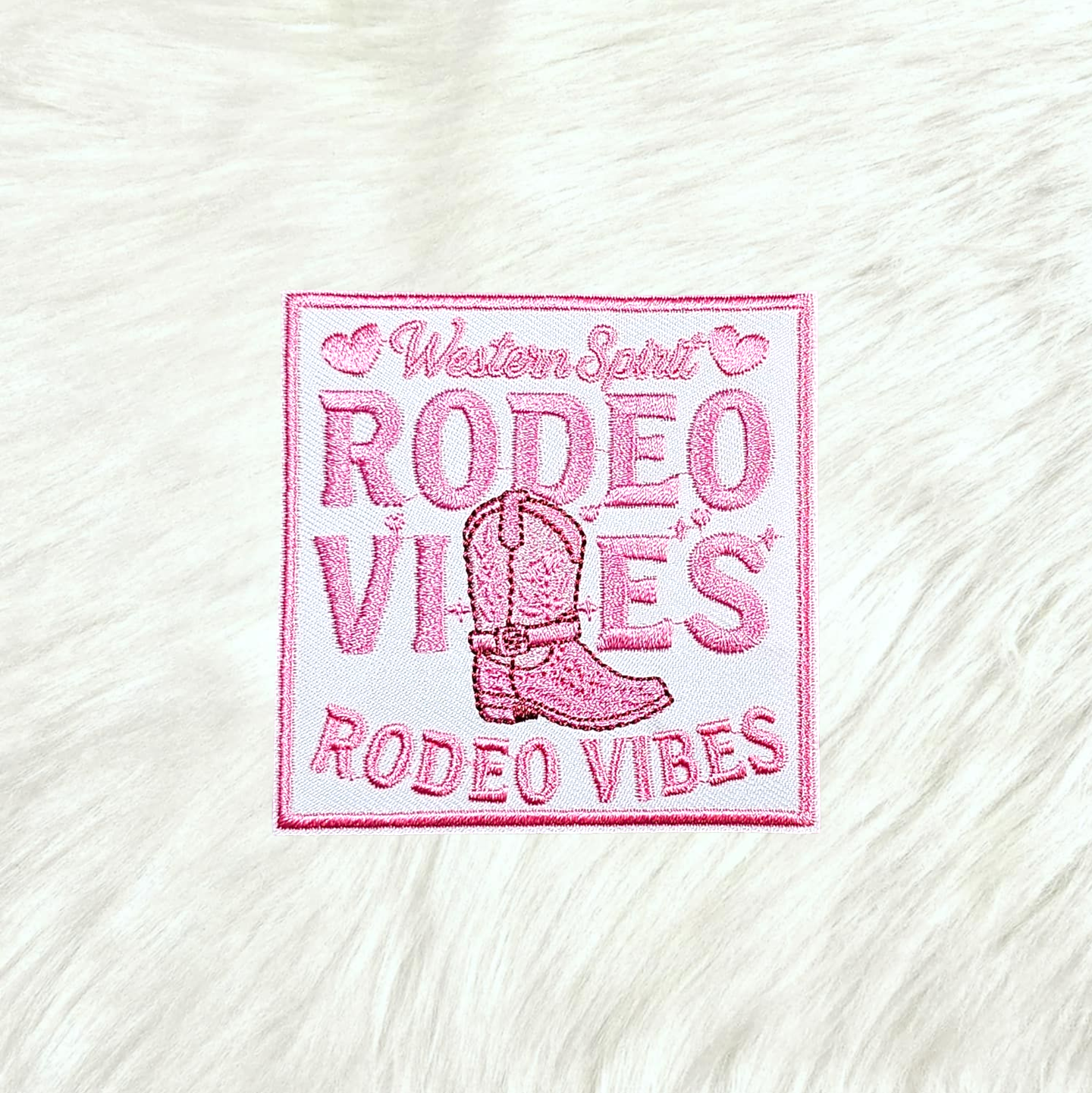 Western Spirit Rodeo Vibes Embroidery Iron On Patch