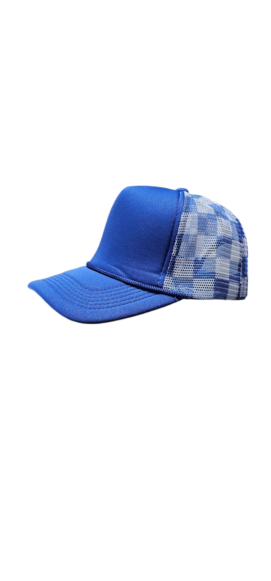 Checkered Mesh Trucker Foam Hat