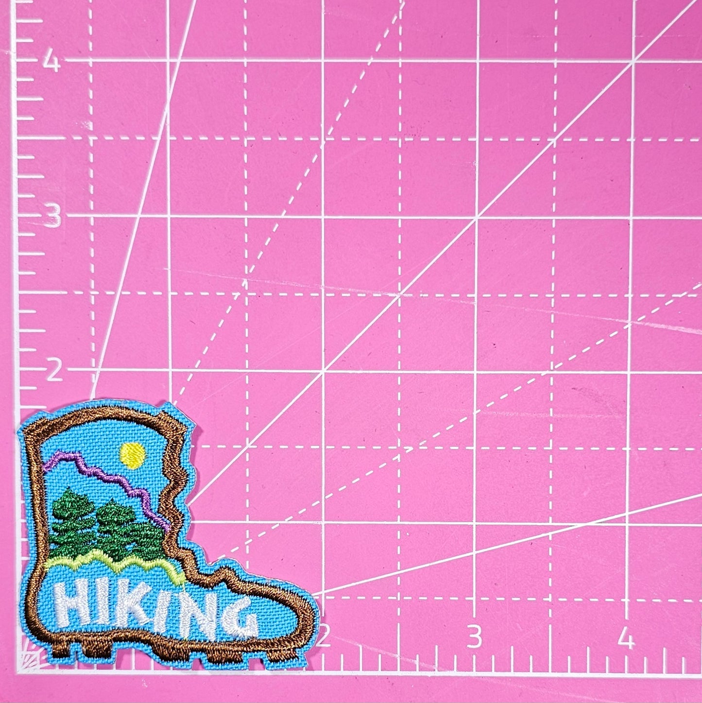 Hiking Boot Embroidery Iron On Patch