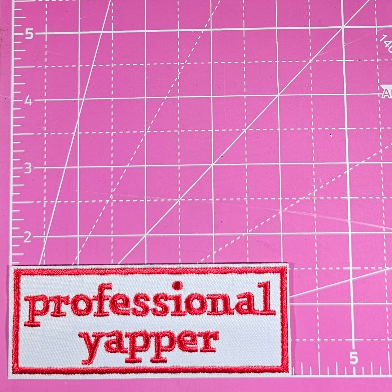 Professional Yapper Embroidery Iron On Patch