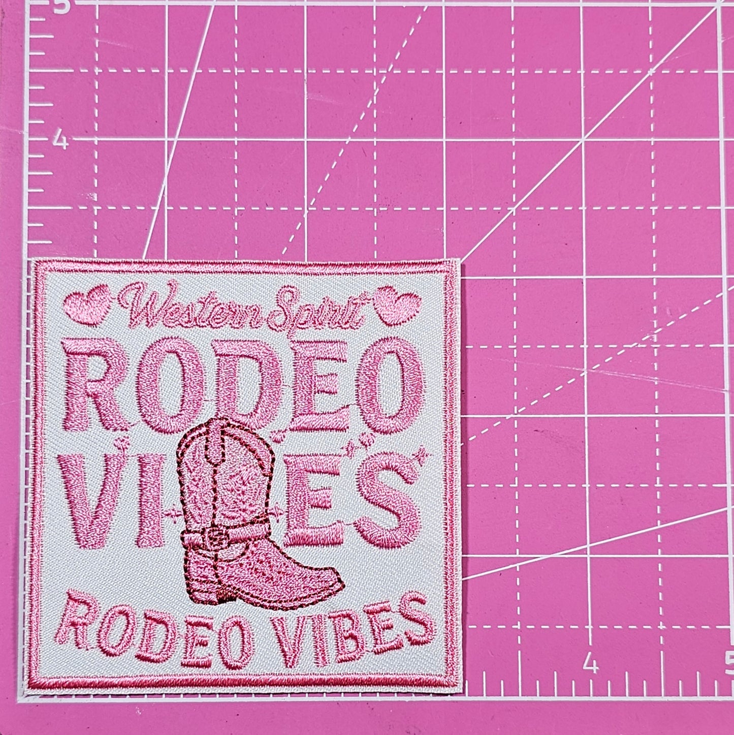 Western Spirit Rodeo Vibes Embroidery Iron On Patch