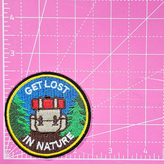 Get Lost In Nature Embroidery Iron On Patch