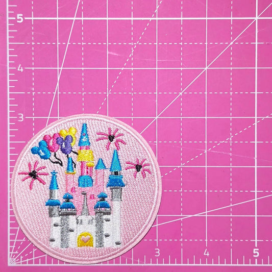 Castle Embroidery Iron On Patch