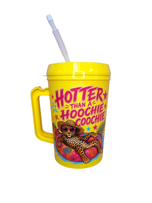 Hotter Than A Hoochie Coochie Leopard HIP SIPS Mega Mug 34oz