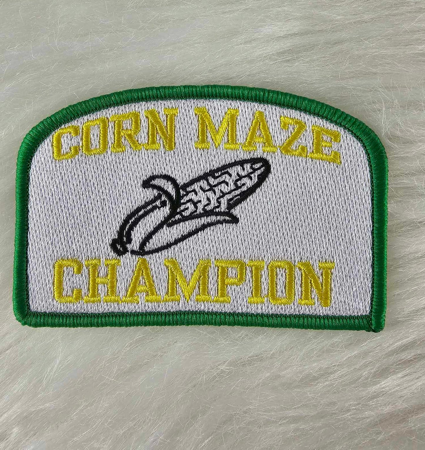 Corn Maze Champion Embroidery Iron On Patch