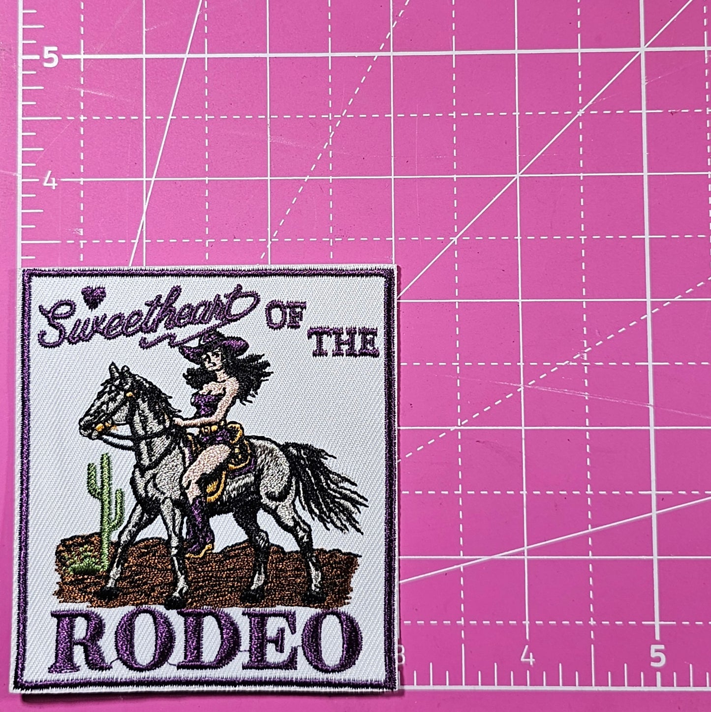 Sweetheart Rodeo Cowgirl Horse Western Embroidery Iron On Patch