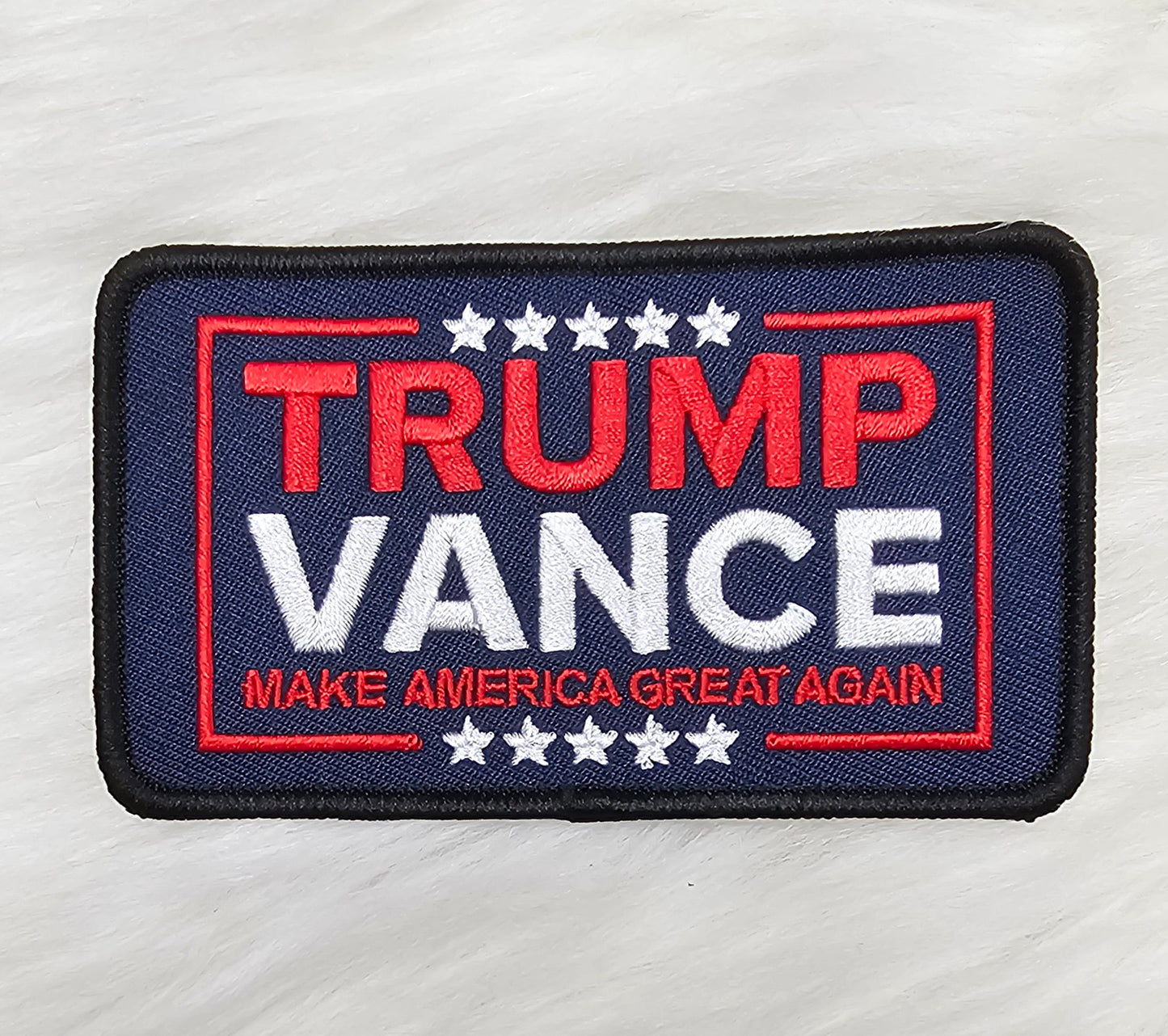 Trump Vance 'Make America Great Again' Star Embroidery Iron On Patch