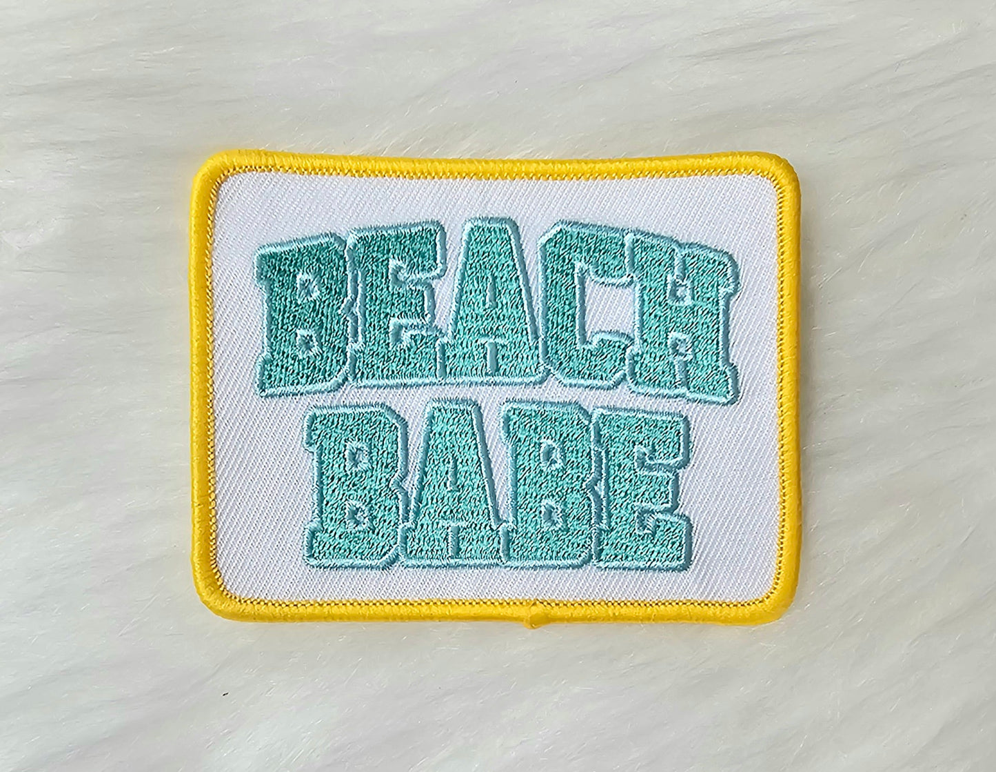 'Beach Babe' Embroidery Iron On Patch