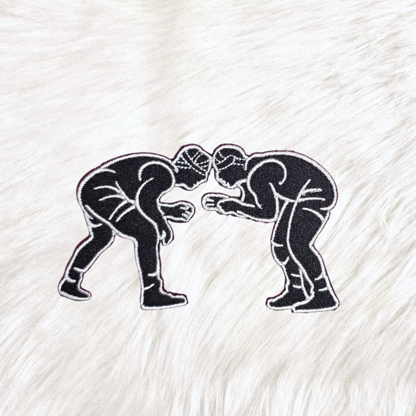 Wrestling Embroidery Iron On Patch