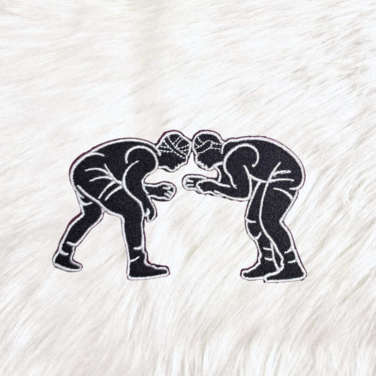 Wrestling Embroidery Iron On Patch
