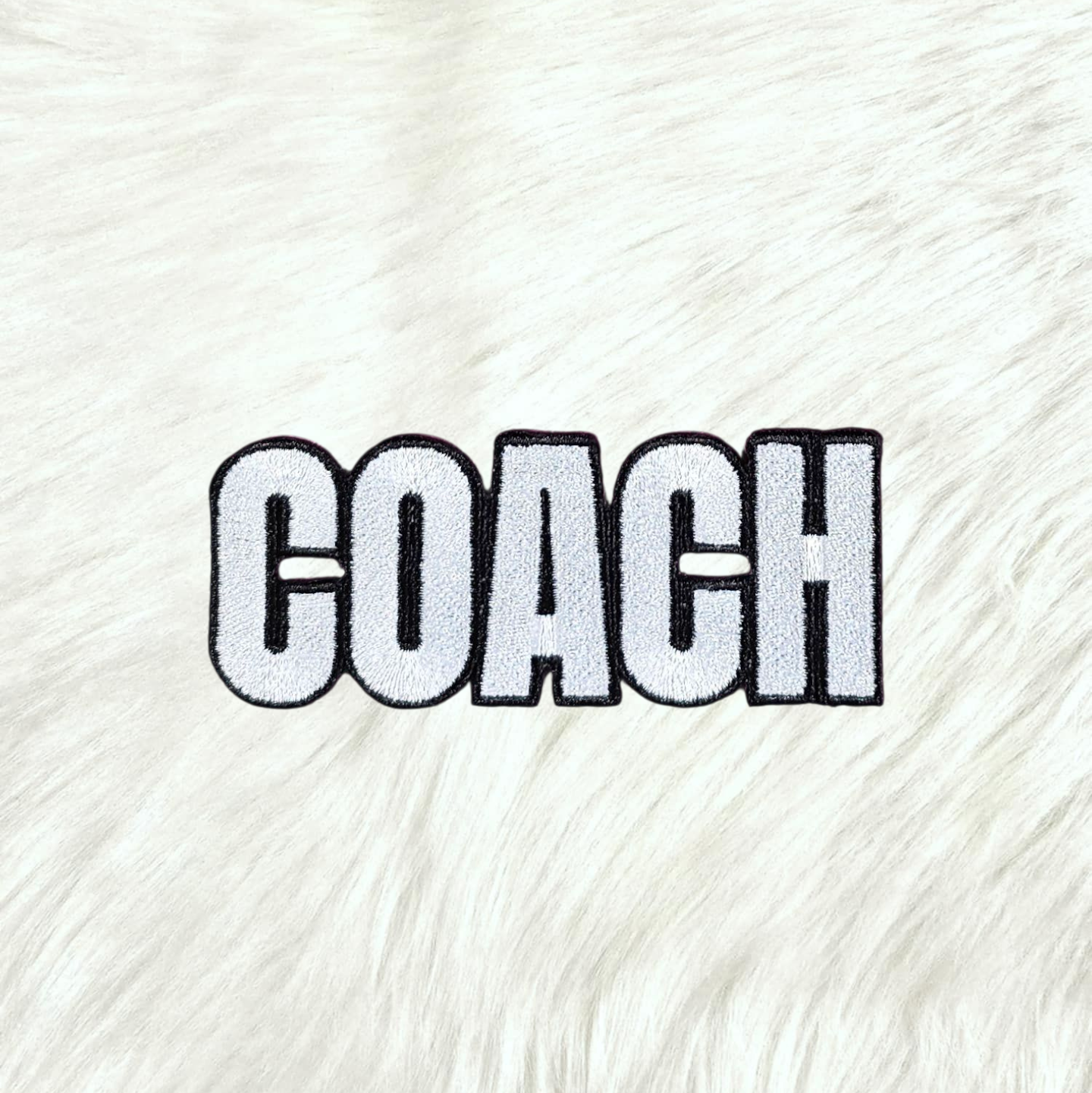 Coach Embroidery Iron On Patch