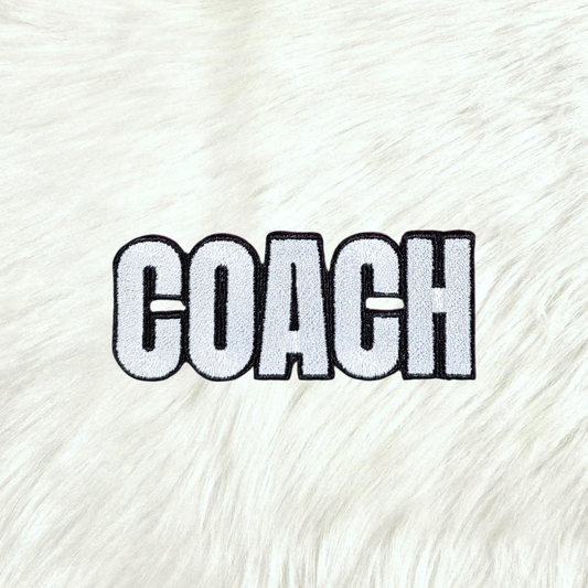 Coach Embroidery Iron On Patch
