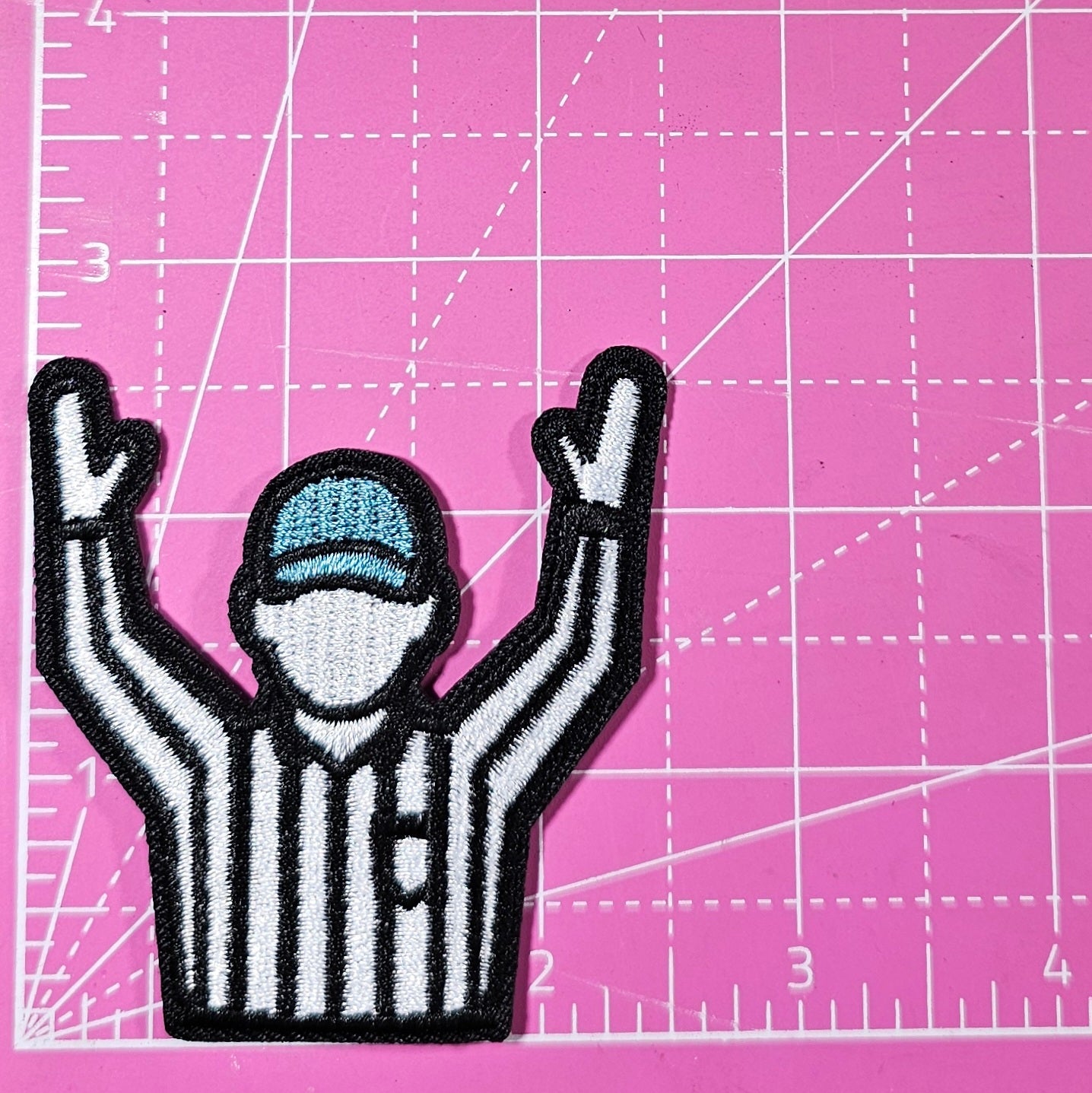 Touchdown Goal Score Referee Sports Embroidery Iron On Patch