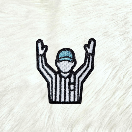 Touchdown Goal Score Referee Sports Embroidery Iron On Patch