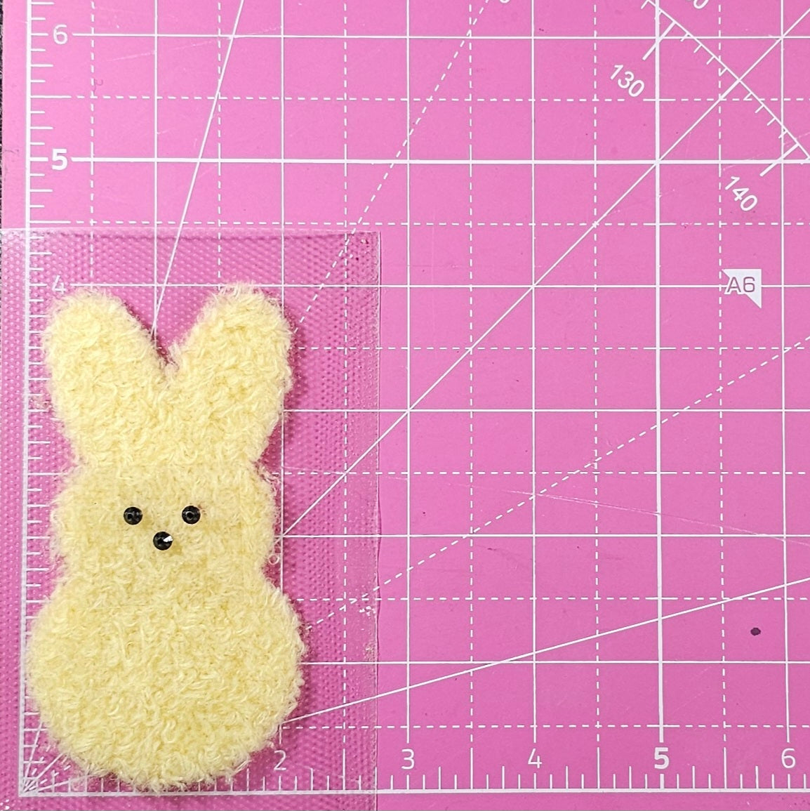 Easter Bunnies Fluffy Fuzzy Rhinestone Transfer Patches