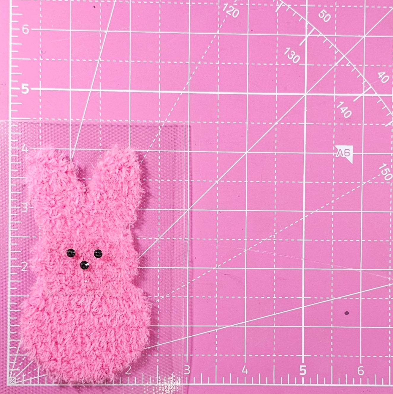 Easter Bunnies Fluffy Fuzzy Rhinestone Transfer Patches
