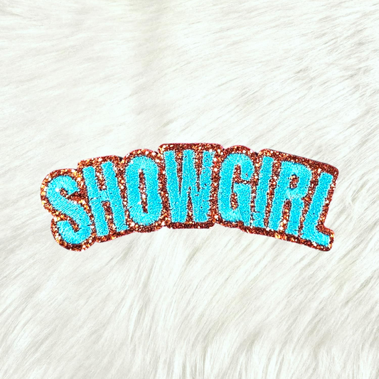 Showgirl Swiftie Taylor Glitter Embroidery Iron On Patch