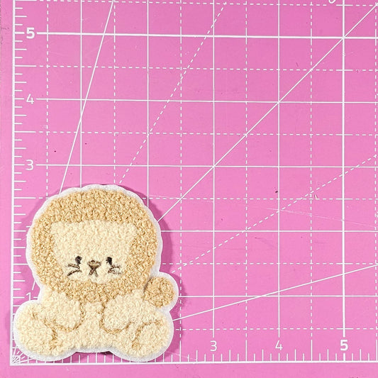 Lion Stuffed Animal Small Chenille Iron On Patch
