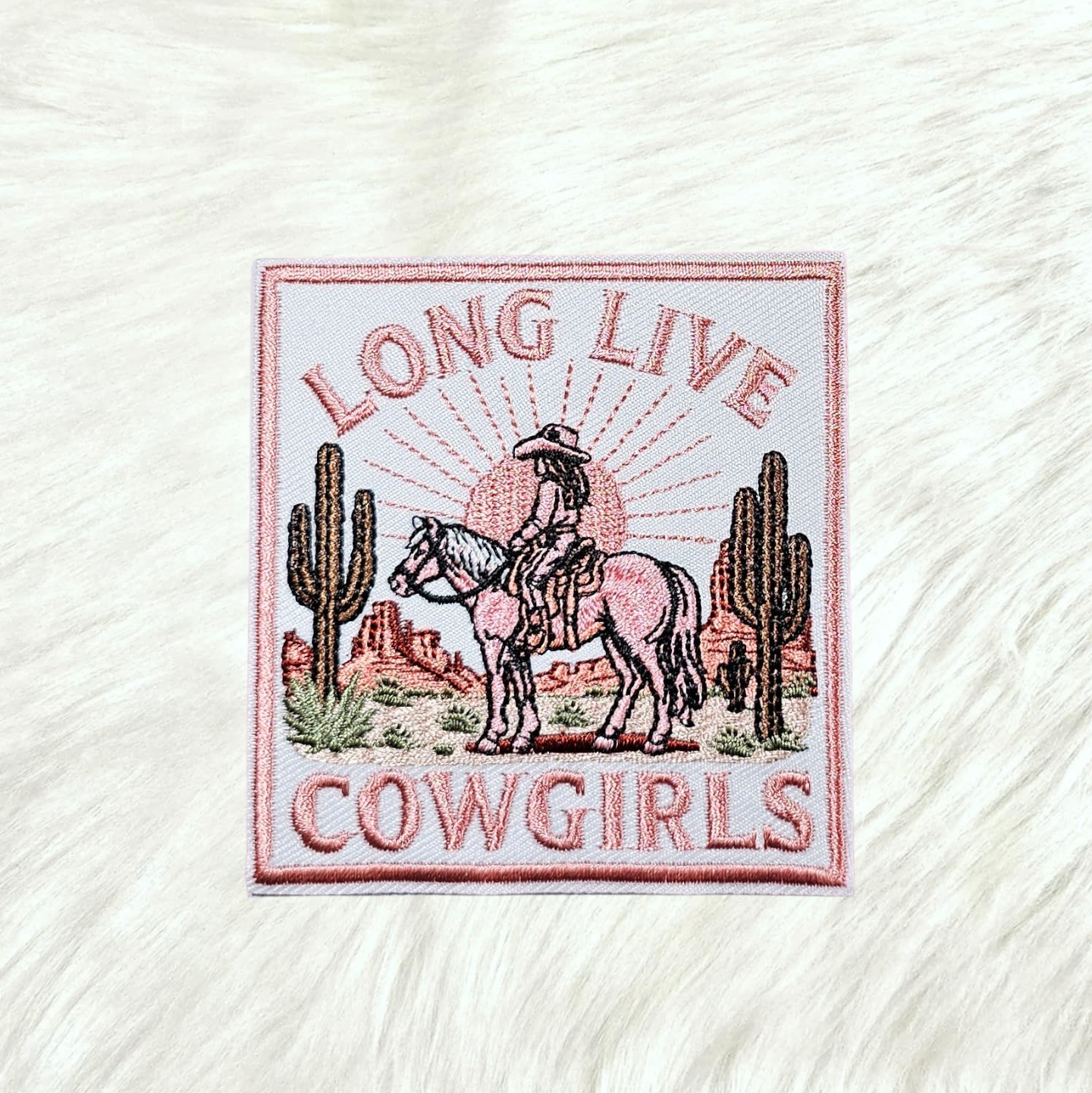 Long Live Cowgirls Western Embroidery Iron On Patch