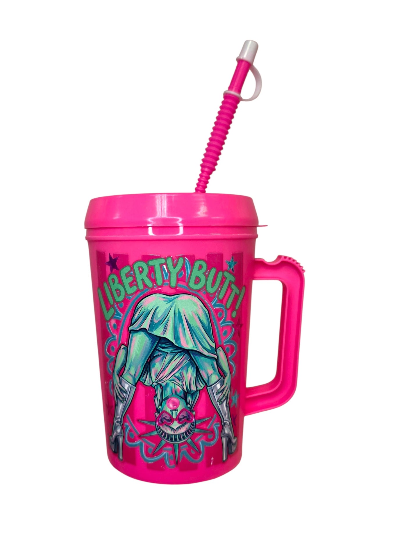 Guess What? Liberty Butt! Patriotic HIP SIPS Mega Mug 34oz