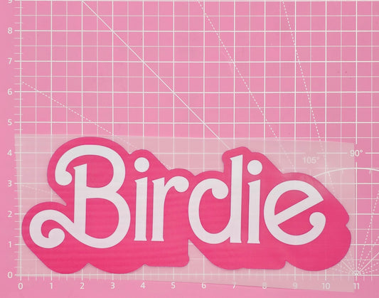Birdie Golf Barbie Pink DTF Iron On Transfers