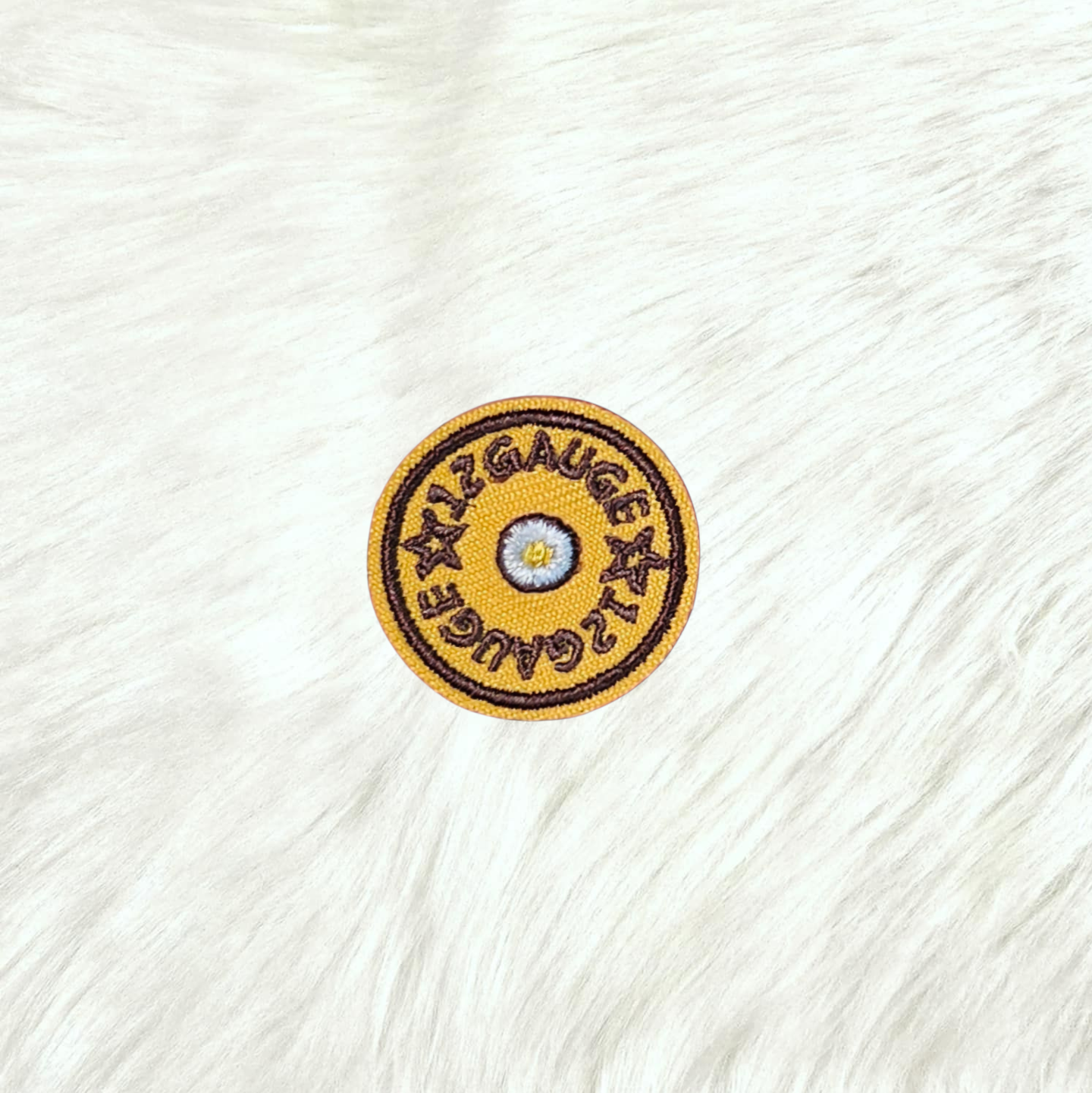 12 Gauge Shotgun Embroidery Iron On Patch