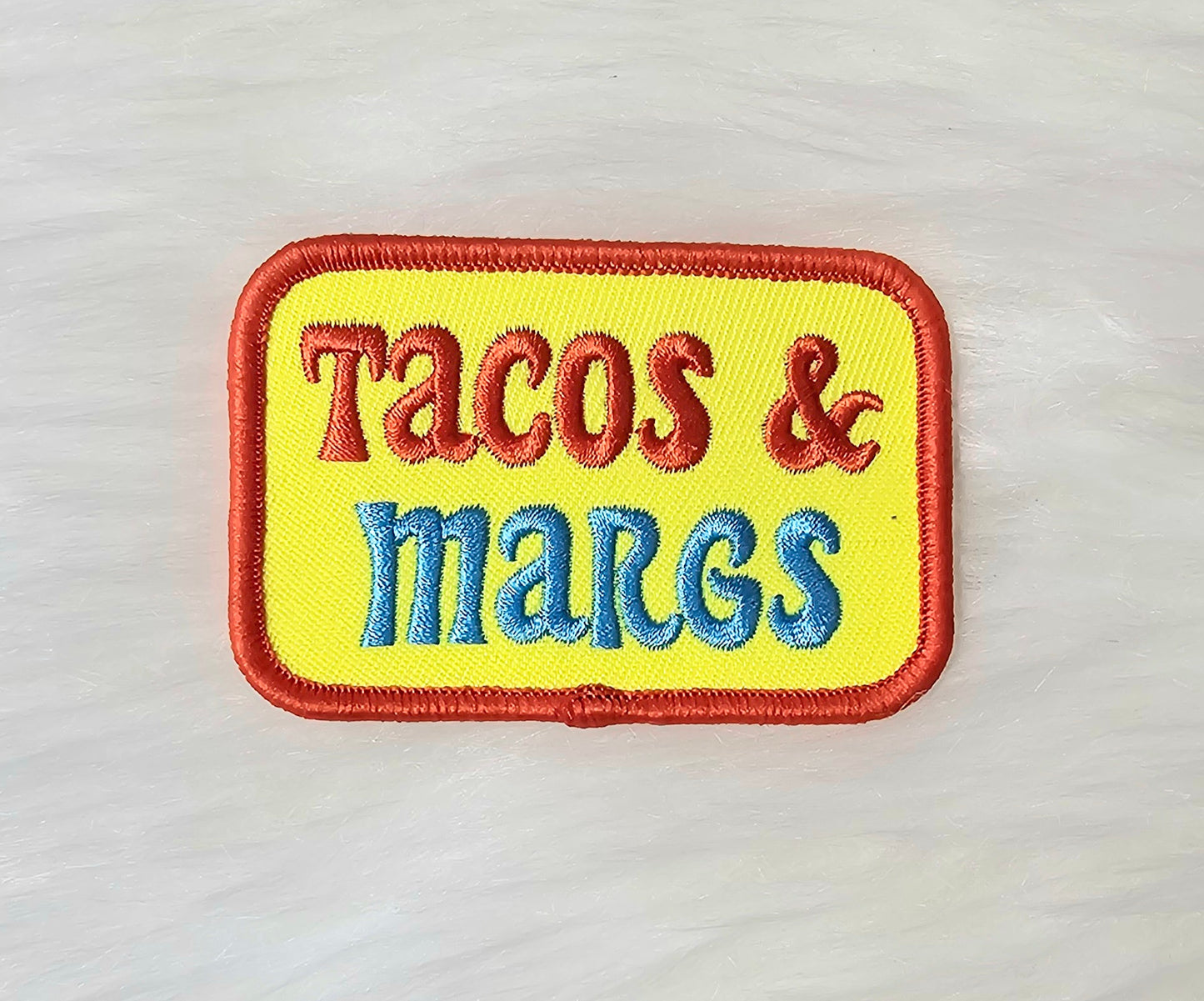 'Tacos and Margs' Embroidery Iron On Patch