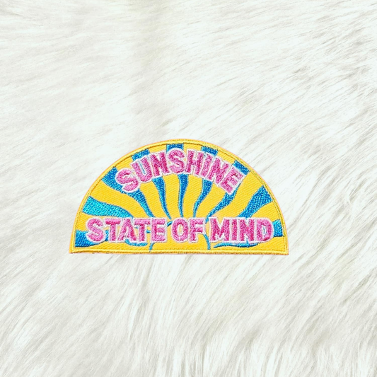 Sunshine State Of Mind Embroidery Iron On Patch