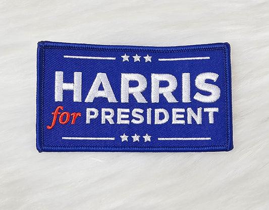 FREE Kamala Harris For President Star Embroidery Iron On Patch