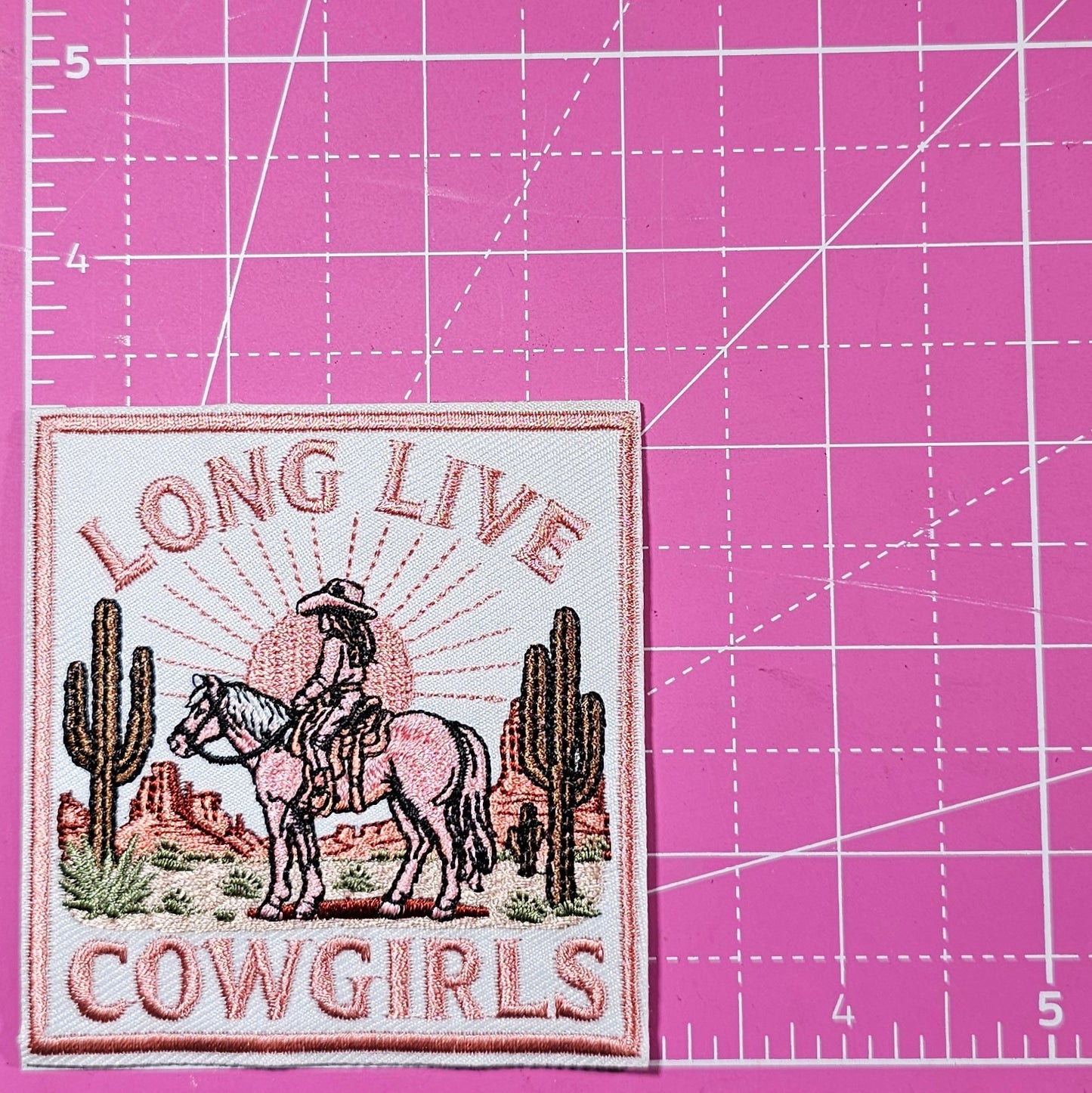 Long Live Cowgirls Western Embroidery Iron On Patch