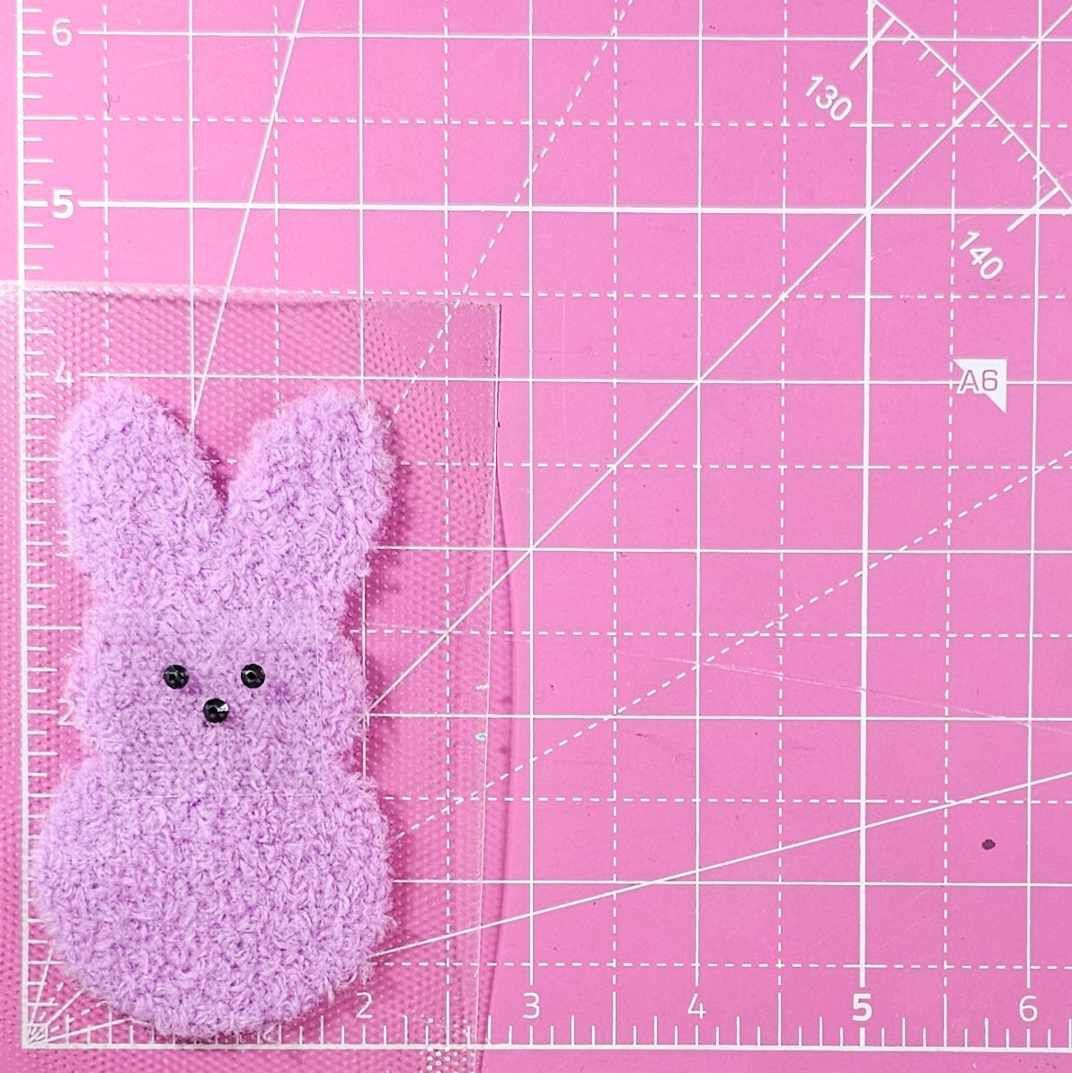 Easter Bunnies Fluffy Fuzzy Rhinestone Transfer Patches