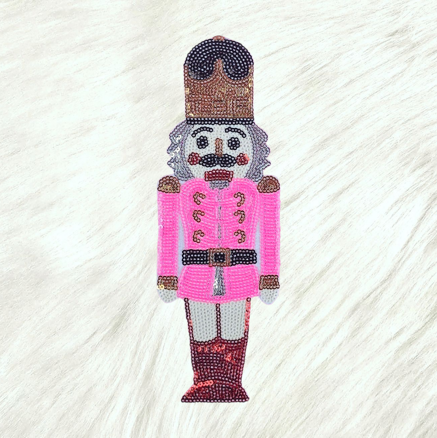 $1 Sequin Nutcracker Iron On Patch